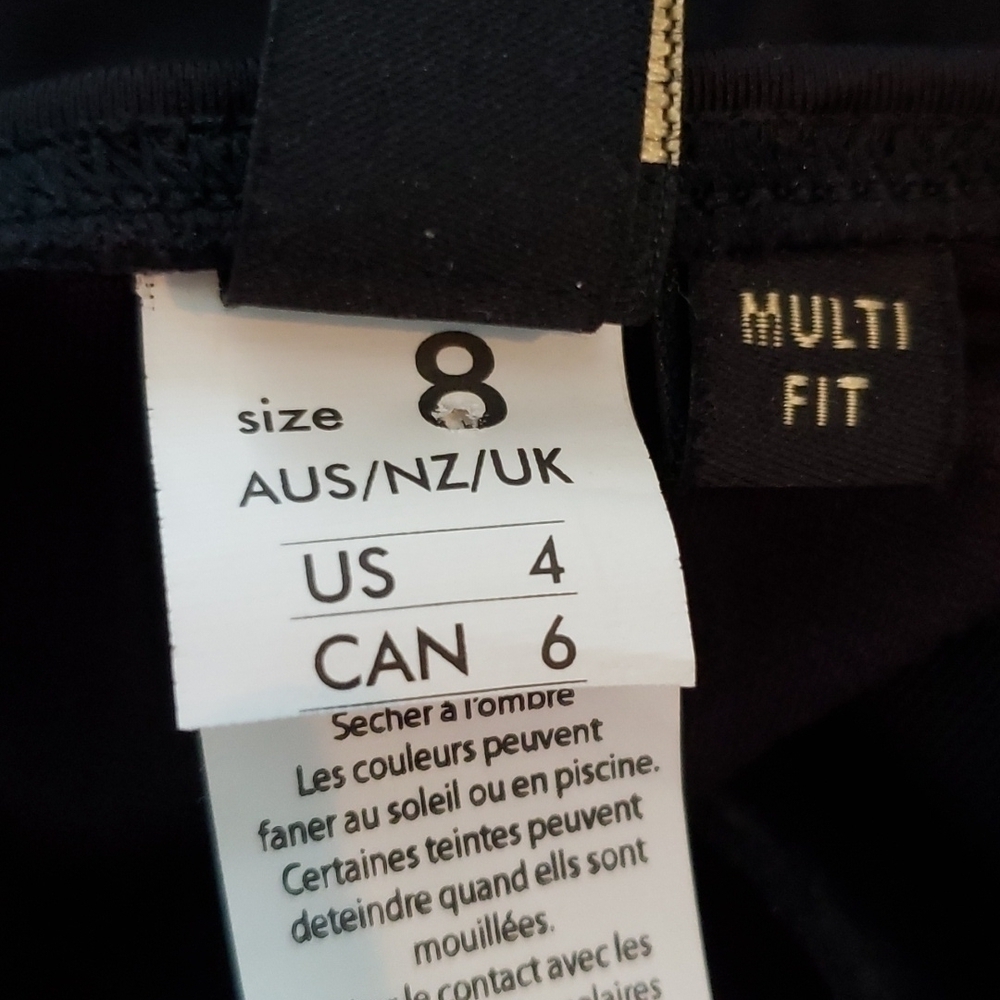 BLACK ONE PIECE BOND-EYE AUSTRALIA BATHING SUIT - Picture 8 of 8
